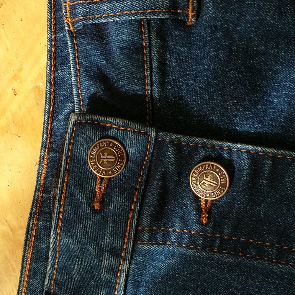 NWT Frye Button Front Mini Skirt 0 - Picture 3 of 9